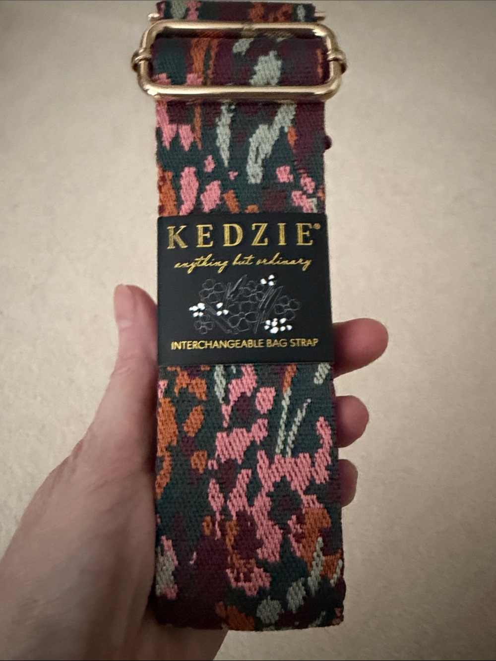 NWT Kedzie Interchangeable Floral Jacquard Bag Strap